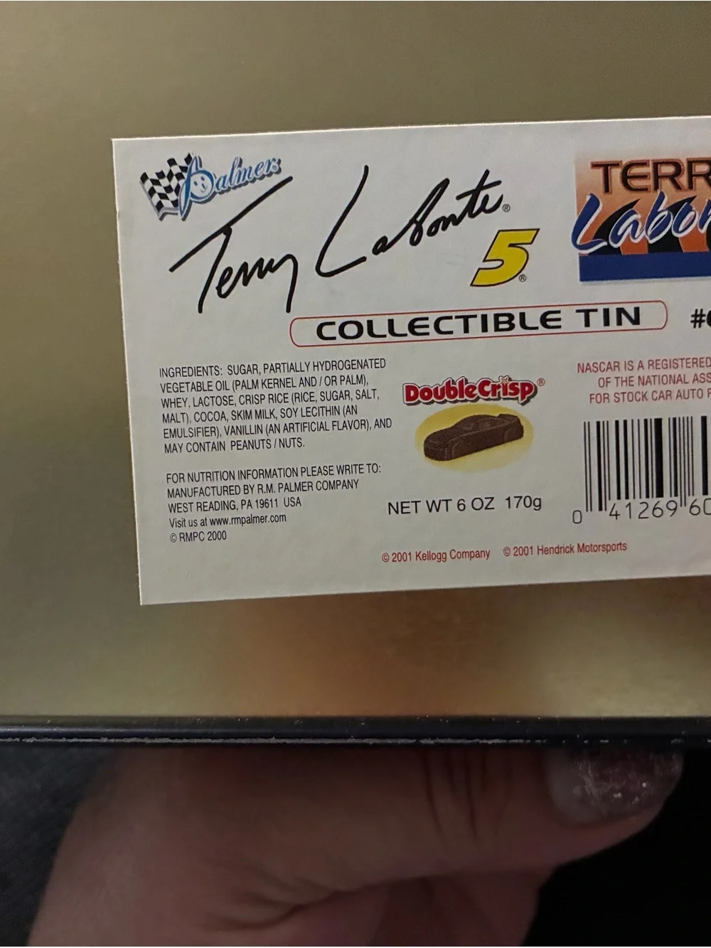 Kelloggs Race car Collectable Tin